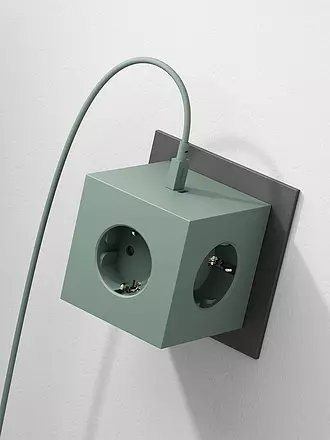 AVOLT | Mehrfachsteckdose Square 2 F Oak Green | 